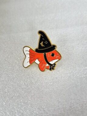 5/$25 Goldfish Witch Pin